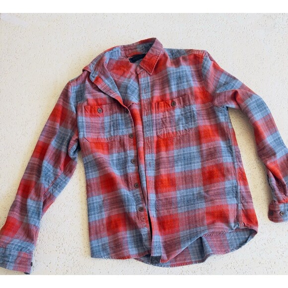 Dakota Grizzly Other - Dakota Grizzly Flannel Shirt Mens Large Red Blue Plaid Heavyweight Button Up